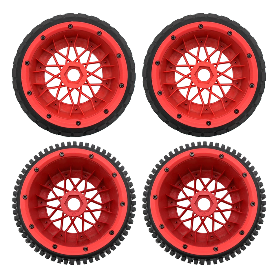 Nylon Knobby Pin Spiked Desert Studded Wheel Tires Fits 1/5 HPI Rovan Baja 5B SS - Image 3 of 4