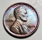1923 P LINCOLN WHEAT PENNY UNC TONING #P1202