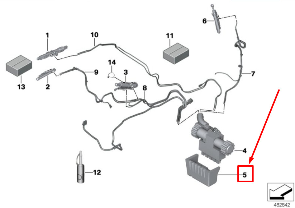 NEU BMW 4 F33 F83 HYDRAULIKEINHEIT SCHALLDÄMMUNG 54377344452 