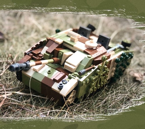Military WW2 Normandy Landings Cannon Tank Aircraft Building Blocks Model Kits - Picture 23 of 93