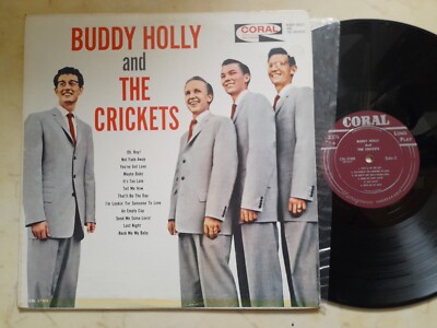 BUDDY HOLLY AND THE CRICKETS Same *1959 CANADA MONO CORAL LABEL 1st PRESS LP*