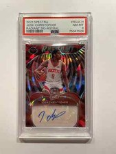 2021 Spectra #RSIJCH Josh Christopher Radiant Signature Astral /49 - PSA 8