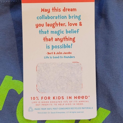 Life is Good Men’s Medium Blue Dr.Seuss Graphic Class Of 2022 Crusher T-shirt - Picture 8 of 9
