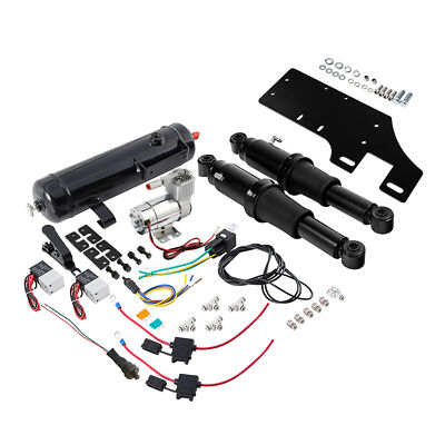 #ad #ad Rear Air Ride Suspension with Air Tank Fit For Harley Touring Road King 94 25 18 $307.99