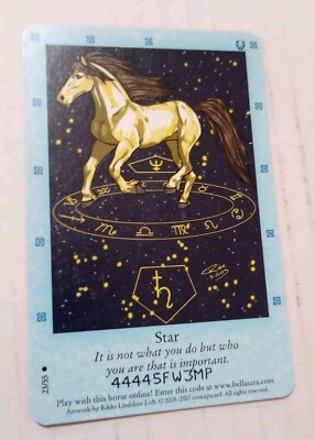 Bella Sara TCG Northern Lights Star 23/55 Common Horse Card 2007