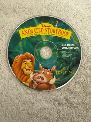 Disney's Animated Storybook - The Lion King - 1994 Windows CD | eBay