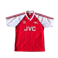 Vintage Arsenal FC England 1988/1989 Home Adidas Soccer Football Jersey Size S/M