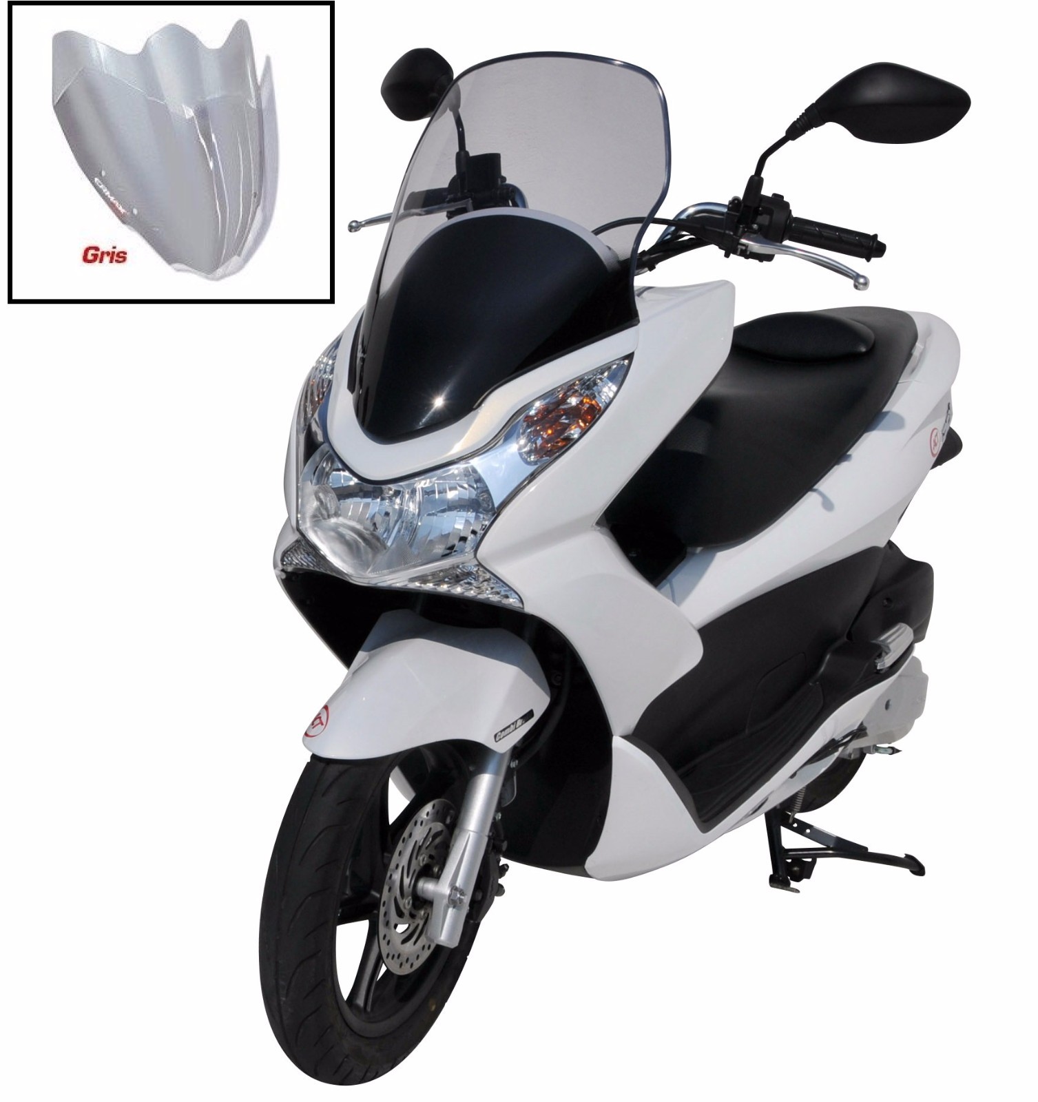 Bulle sport Ermax 53 cm pour scooter Honda PCX 125 modèles 2010 à 2013