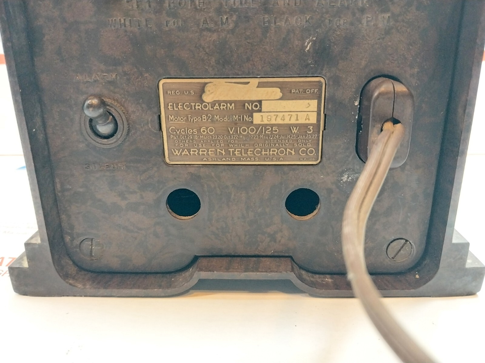 Vintage Telechron Electrolarm Skyscraper Bakelite Clock Art Deco eBay