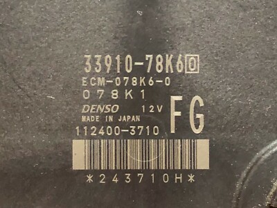 10-11 SUZUKI GRAND VITARA At CONTROL ECU ECM DENSO 33910-78K6 ECM