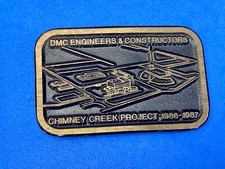 Dmc Engineers And Constructors, Chimney Creek Project 1987 Belt Buckle