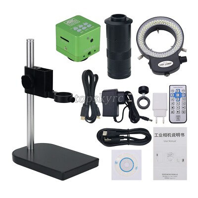 4K 41MP HDMI-compatible USB Digital Video Microscope Camera 150X C Mount Lens ty