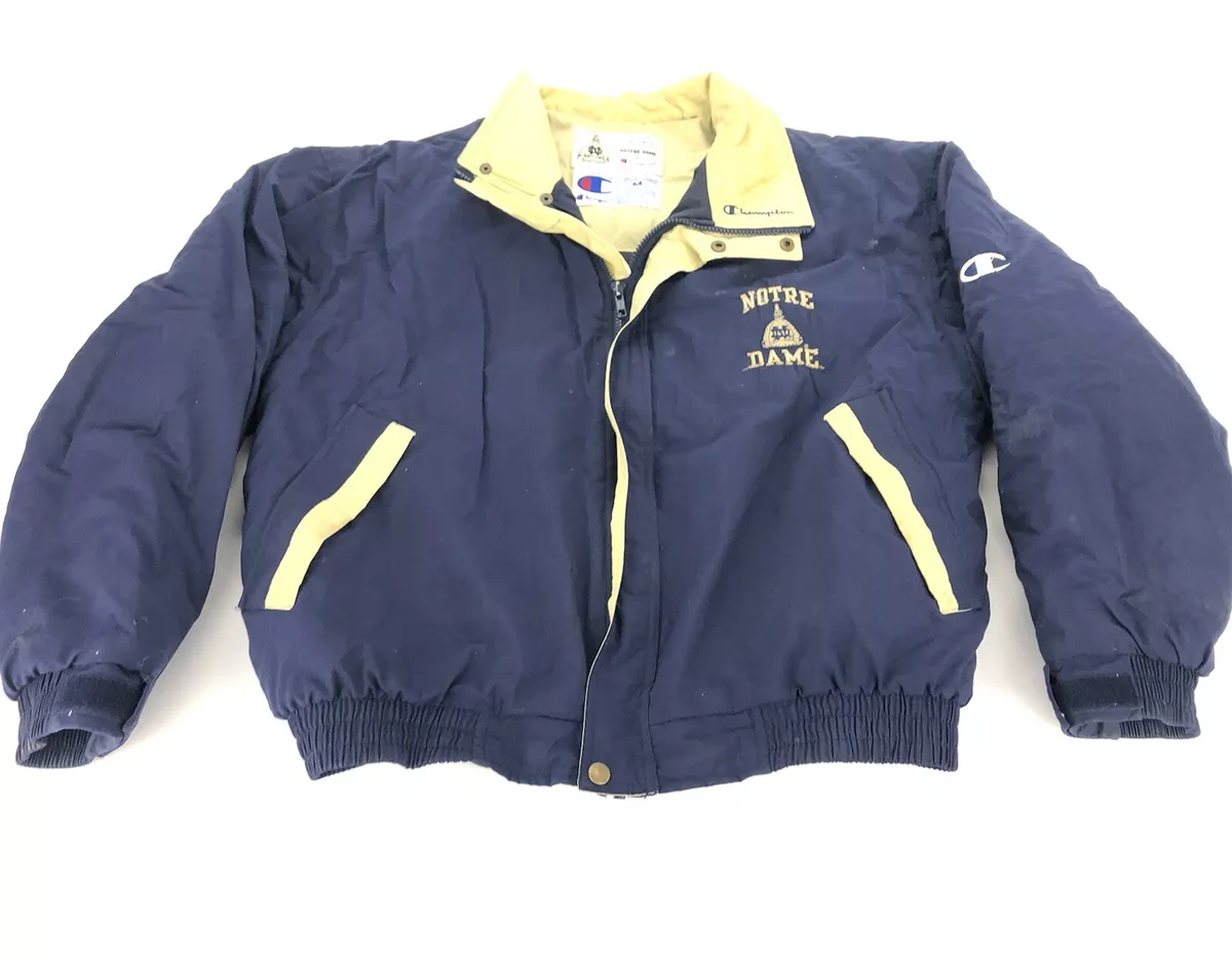 Vintage Champion Notre Dame Jacket Exclusively Tailored Zip Up Men's Size M  | eBay