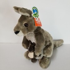 Wild Republic Cuddlekins 10" Kangaroo and Baby With Tags