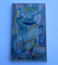 GERALD PAYNE ROWLES PAINTING VINTAGE ABSTRACT CUBIST CUBISM MODERNISM URBAN RARE