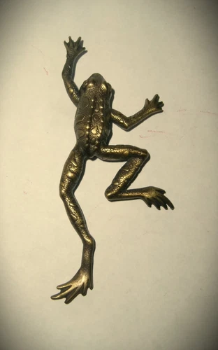 FROG PIN Costume Jewelry JJ Jonette Vintage Large