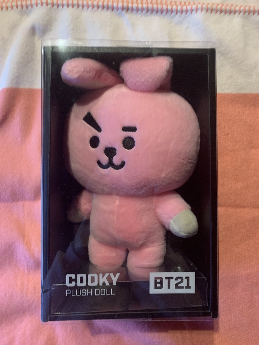 BT21 Cooky Plush Toy Jungkook BTS Line Friends Pinkish Tough bunny
