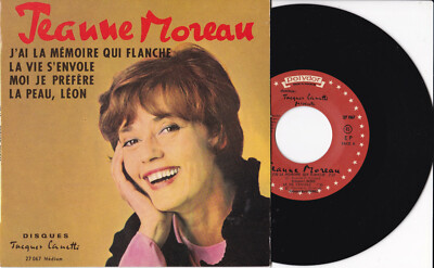 Jeanne Moreau -J'ai La Mémoire Qui Flanche- 7'' EP 45 Disques Jacques 