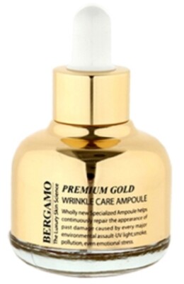 Bergamo Premium Gold Wrinkle Ampoule 30ml Anti Aging Wrinkle Moisture Elastic