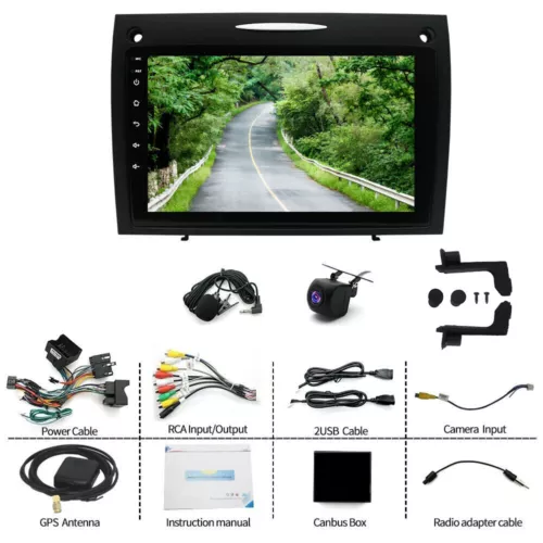 For Mercedes Benz SLK-Class 2004-2010 Android 13 Radio Apple CarPlay GPS Wifi - Bild 3 von 24