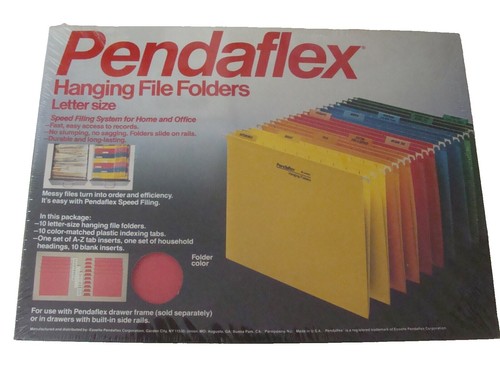 Pendaflex Daily Desk File Organizer - A-Z Letter Size, Red, 5-Pack (11017)