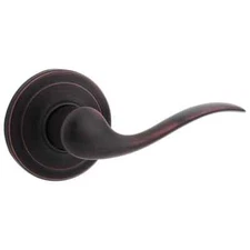Kwikset Tustin Venetian Bronze Right-Handed Half-Dummy Door Handle with Microban