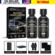 Car Graphene Ceramic Coating Long Lasting Protection High Gloss & Shine 70/140ml