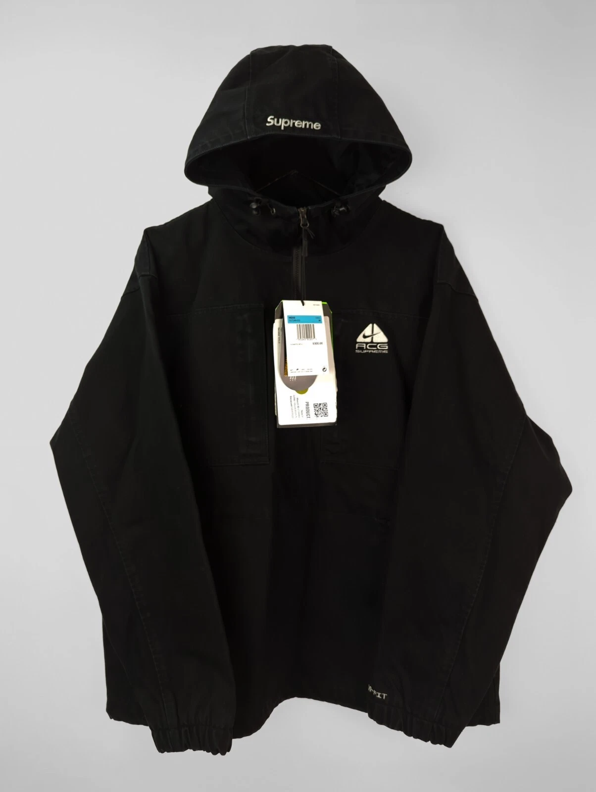 Pull en denim noir neuf avec étiquettes SUPREME x NIKE ACG taille M DO7198 010 AW22