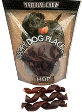 HDP Collagen Natural CURLY Bully sticks Natural Dog Chew