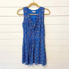 Madewell | 100% Silk Pleated Floral Mini Dress Size 2