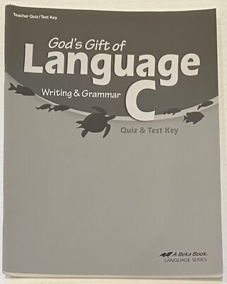 Abeka Language C Quiz Test Key current third edition 6th grade