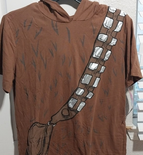 Mad Engine Star Wars Chewbacca Bandolier Hooded T-Shirt Brown L