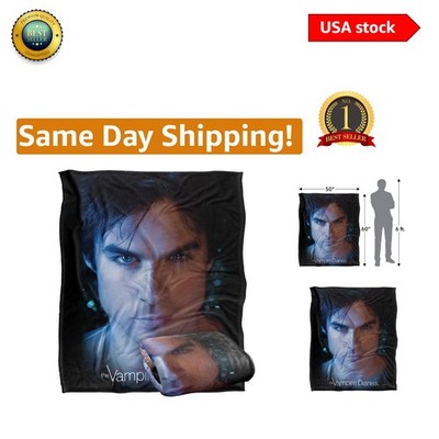 Silky Touch Damon Eyes Blanket from Vampire Diaries - Perfect Holiday Gift 50x60