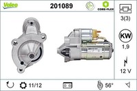 Valeo 201089 Starter FüR CitroËN Ds Passend FüR Fiat Lancia Opel Peugeot