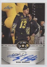 2015 Leaf US Army All-American Bowl Silver 33/50 Ricky Deberry #BA-RD1 Auto 2j8