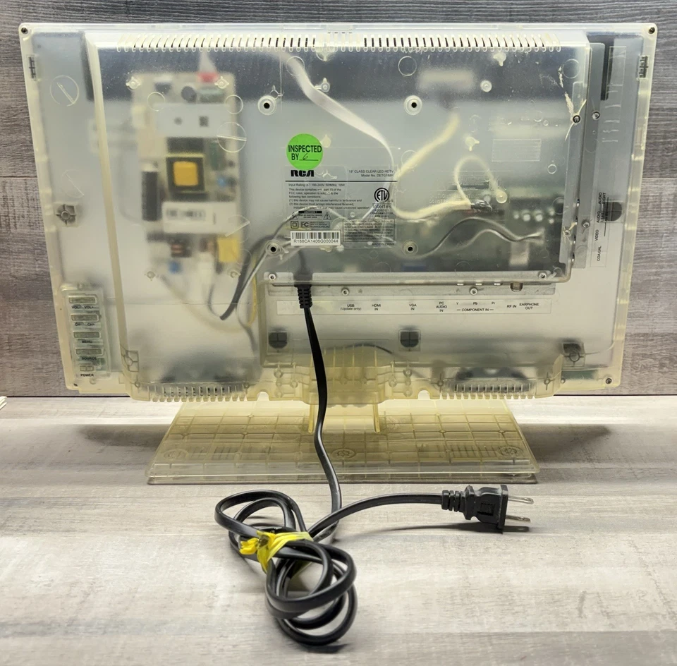 Pennsylvania DOC Clear RCA Prison Inmate Jail TV 19” (DETG188R) ‘Stern OT2515’ - Image 4 of 4