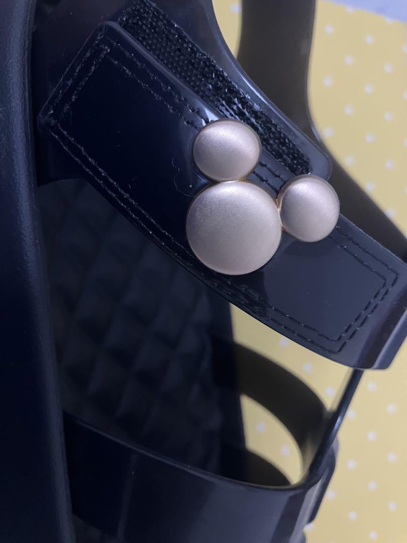 PANTOFOLA D’ORO m4S Disney Topolino sandali oro 25 cm mai usati suola spessa scarpe slipon