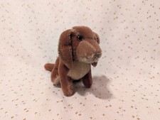VINTAGE Sitting Dachshund Wiener Dog Mohair plush toy Steiff