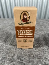 Dr. Squatch Fireside Bourbon Beard Oil & Cologne 1oz Conditioning Brand New