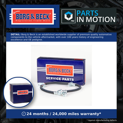 Brake Hose fits ROVER 200 XW 2.0 Rear 92 to 95 20T4F2 Hydraulic B&B GBH253 New