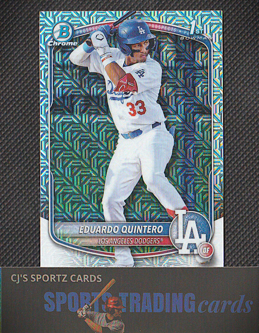 2025 Bowman Chrome Mojo Eduardo Quintero #BCP-115 Los Angeles Dodgers