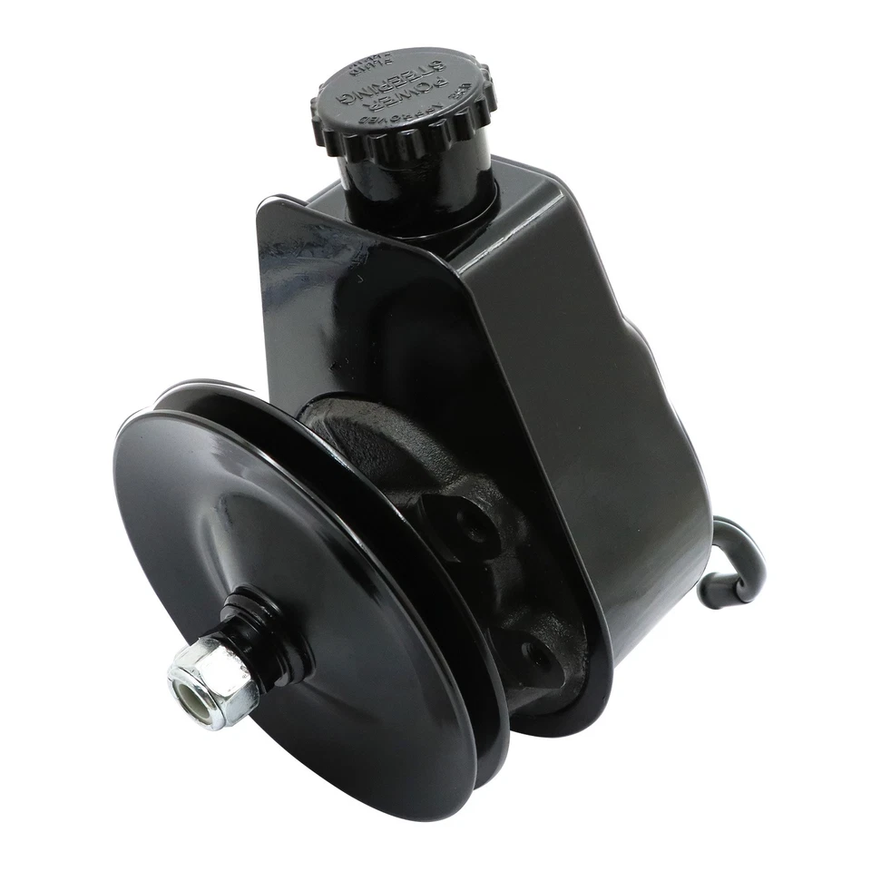 NEW Power Steering Pump w/ Single Groove Pulley For 1970-74 Camaro Firebird - Image 3 of 4