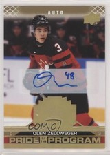 2022 Upper Deck Team Canada Juniors Signatures Olen Zellweger #73 Auto 0i47