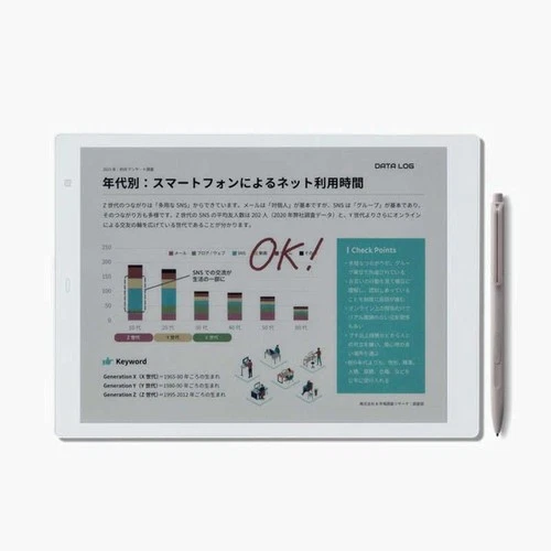Fujitsu QUADERNO A4 Gen.3C Electronic Paper FMVDP43CA4 White From JP #2 - Picture 4 of 8