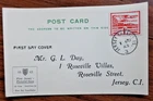 Jersey 1d  Blampied Views  1/06/43 FDC  handstamp