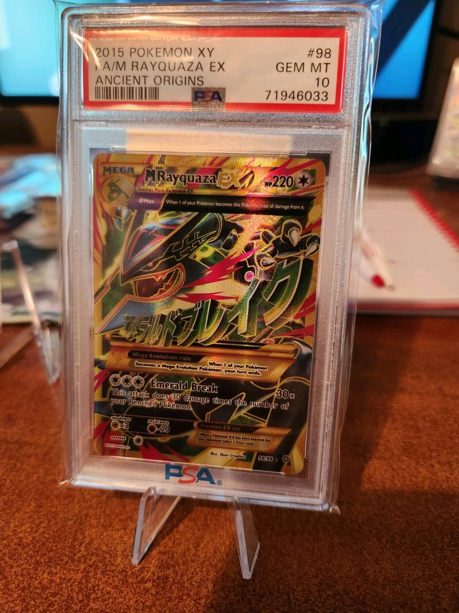 M Rayquaza EX (Shiny Full Art) 98/98 XY-Ancient Origins Holo