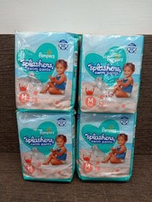 Pampers Splashers Swim Pants Diapers 18 Count Sz Med 20-33 lbs. Lot Of 4 New
