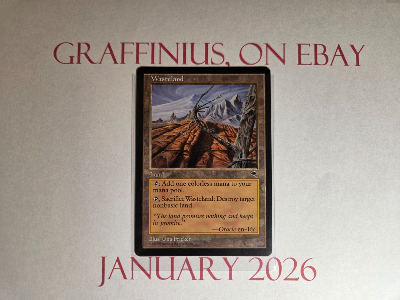 Wasteland - Tempest - LP/MP MTG Magic The Gathering