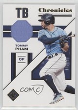 2019 Panini Chronicles Chronicles Swatches Gold /99 Tommy Pham #CS-TP 7at