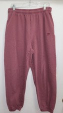 VS PINK Relaxed Fit Fleece Sweatpants SIZE Large Morning Rose with Pockets